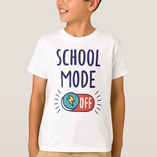 Camiseta School Mode Off (Anverso)