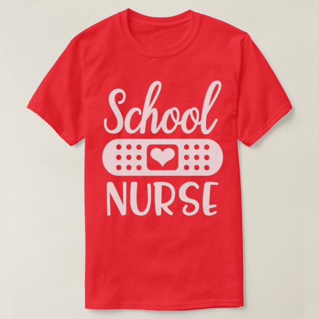 Camiseta School nurse nurse gift whitegrey (Diseño del anverso)