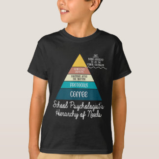Camiseta School Psychologists Hivibesrchy Of Needs Funny