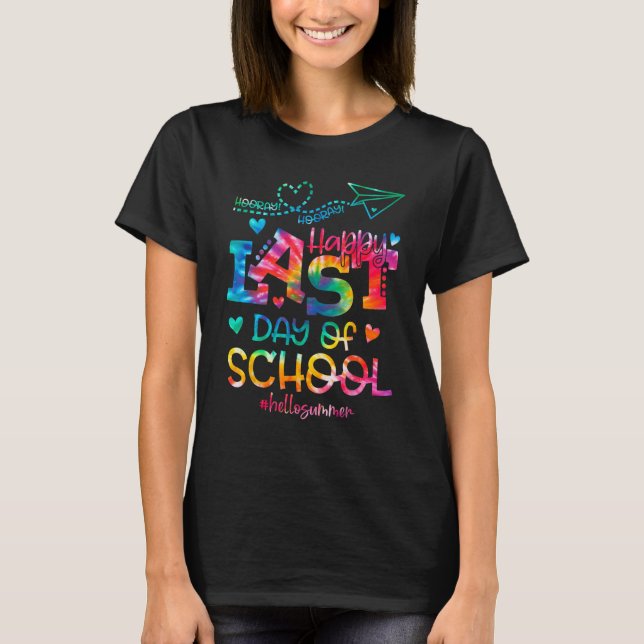 Camiseta School s Out For Summer Last Day Of School Tie Dye (Anverso)