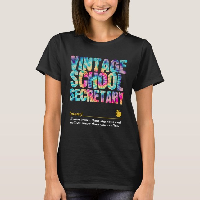 Camiseta School Secretary Appreciation Week Back to School  (Anverso)