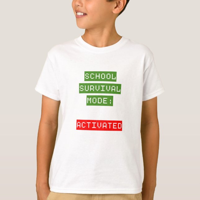 Camiseta School Survival Mode | Back To School (Anverso)