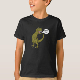 Camiseta School Sux Funny Dinosaur T Rex Ilustracion Regalo