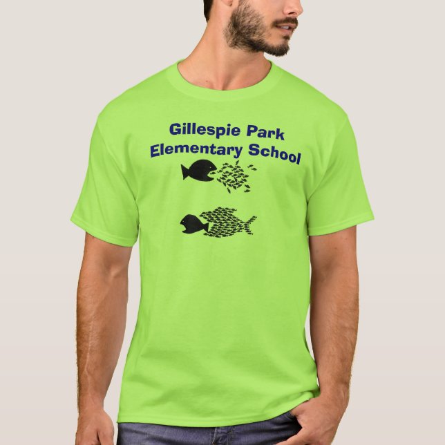Camiseta schoolfish, escuela primaria del parque de (Anverso)
