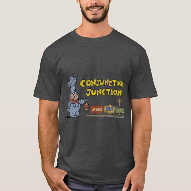 Camiseta Schoolhouse Rock Conjunction Junction retro (Anverso)