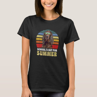 Camiseta Schools Out For Summer Irish Setter Dog Teacher