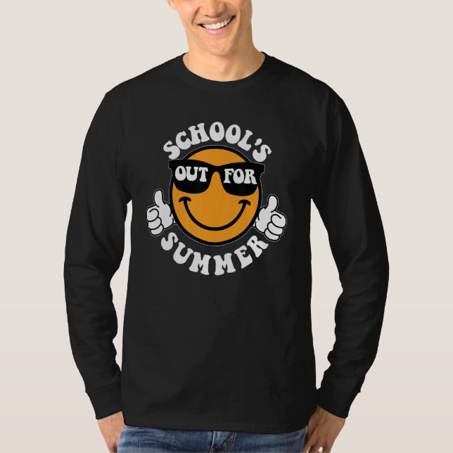 Camiseta Schools Out For Summer Last Day Of School Smile Te (Anverso)