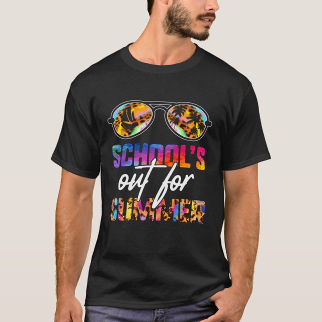 Camiseta School's Out For Summer Teacher Vacation Leopard T (Anverso)