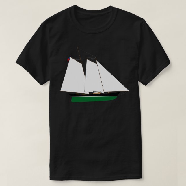 Camiseta Schooner Yacht America (Diseño del anverso)