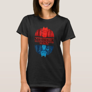 Camiseta Schr Dinger Cat Hings Nerd Geek Graphic