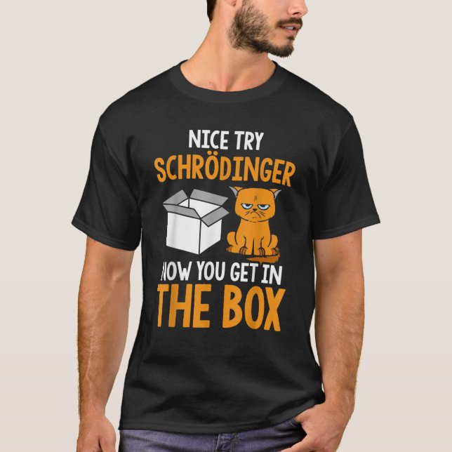 Camiseta Schr dingers Cat Quantum Physics Science Funny Ner (Anverso)