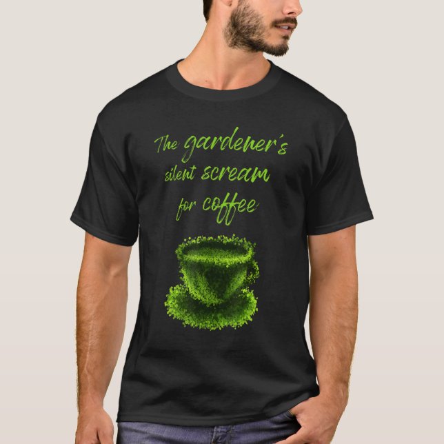 Camiseta Schrei Nach Kaffee Mug de Gärtner con texto alemán (Anverso)
