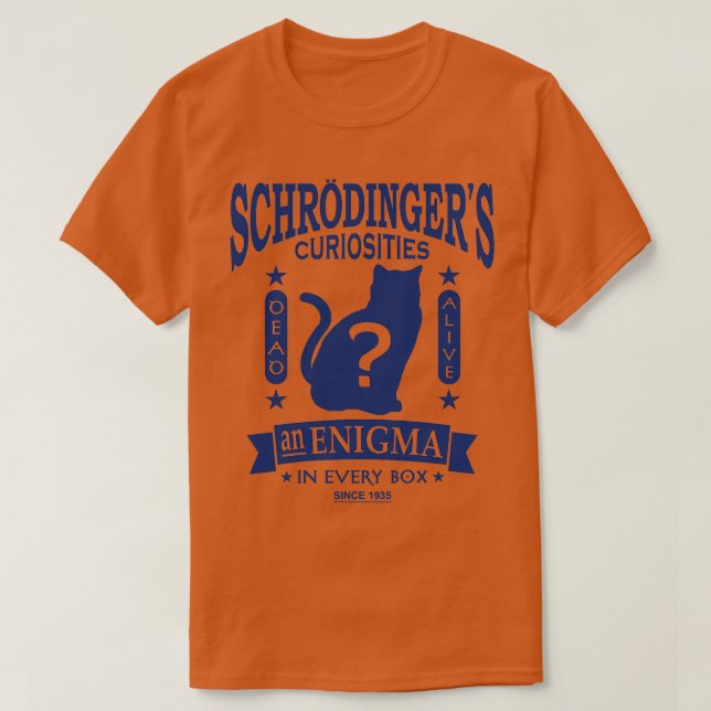 Camiseta Schrodingers Cat Quantum Mechanics Paradox Geek (Diseño del anverso)