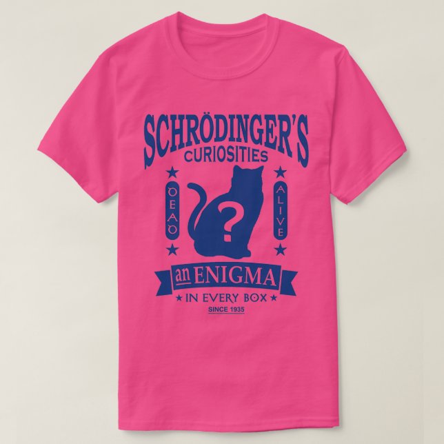 Camiseta Schrodingers Cat Quantum Mechanics Paradox Geek  (Diseño del anverso)