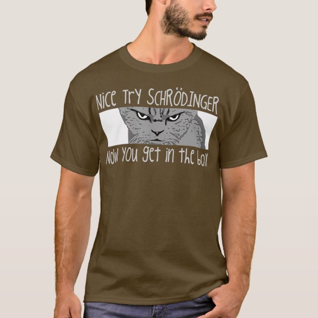 Camiseta Schrodingers    CatFunny Quantum Physics (Anverso)