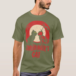 Camiseta Schrodingers gatita científicos graciosos o vivos