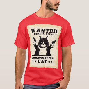 Camiseta Schrodingers Gato Física Paradoja Mecánica cuántic