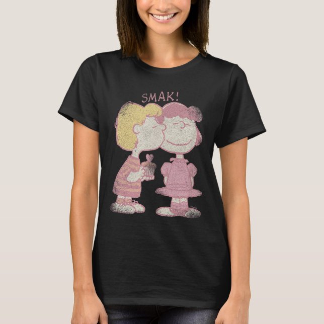 Camiseta Schroeder &amp; Lucy Valentine's Day Kiss  (Anverso)