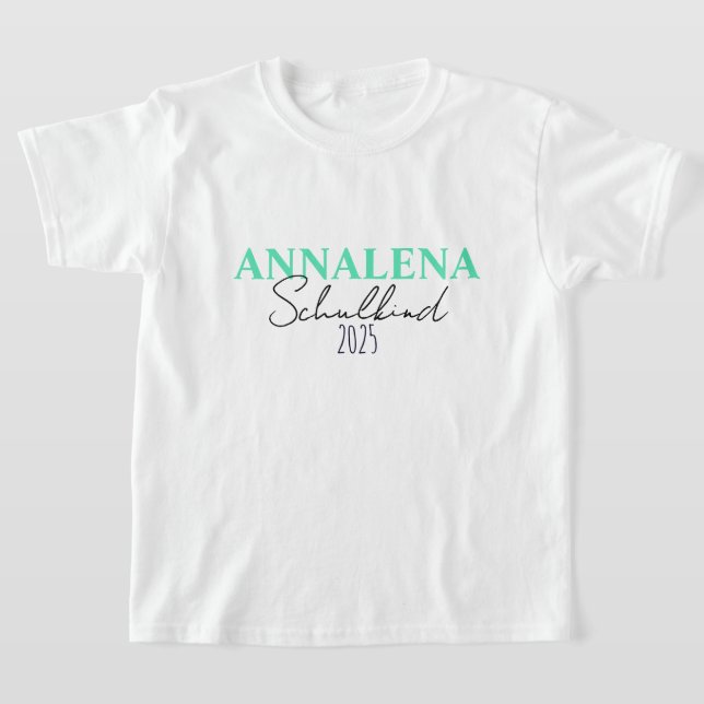 Camiseta Schulkind 2026 - türkis | Einschulung (Distribución)