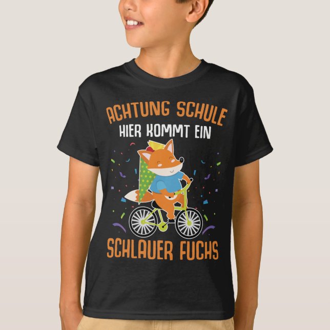 Camiseta Schulkind Fahrad Schlauer Fuchs (Anverso)