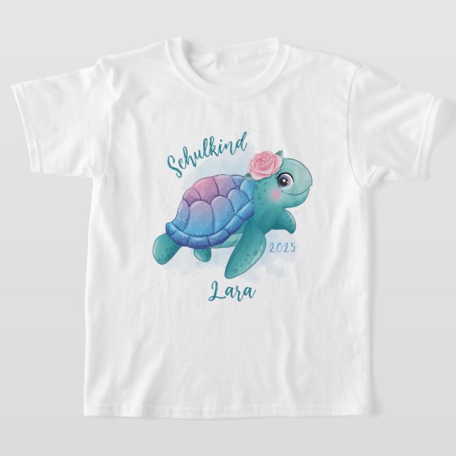 Camiseta Schulkind - Schildkröte - Aquarell-Design |  (Distribución)