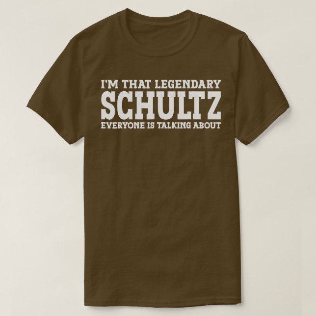 Camiseta Schultz Apellit Funny Team Family Apellit Schult (Diseño del anverso)