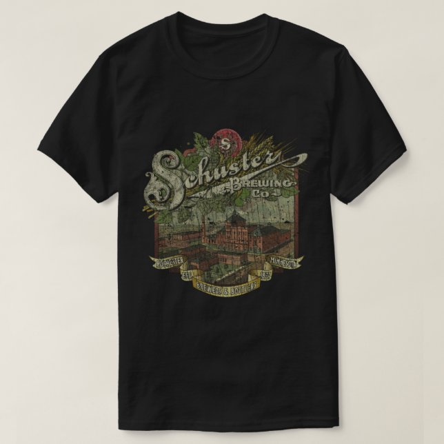Camiseta Schuster Brewing Co. 1871 (Diseño del anverso)