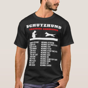 Camiseta Schutzhund inspiró la orden de entrenamiento relac