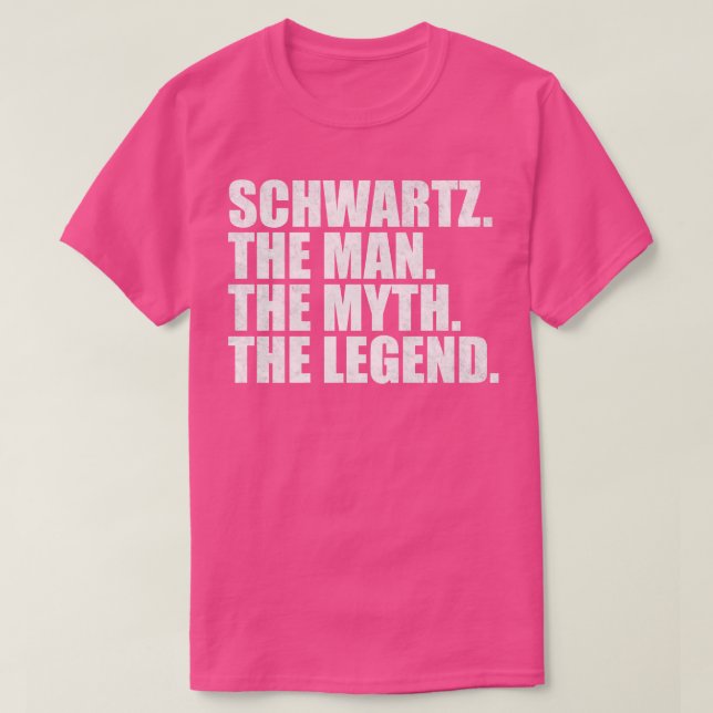Camiseta SchwartzSchwartz apellido Schwartz apellido Sc (Diseño del anverso)