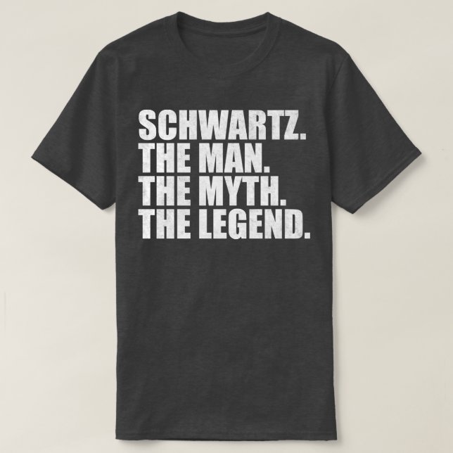 Camiseta SchwartzSchwartz apellido Schwartz apellido Sc (Diseño del anverso)