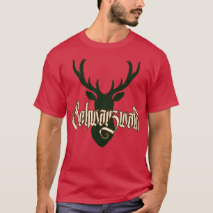 Camiseta Schwarzwald Hirsch Geweih Wild Natur Schwaben