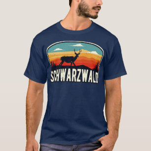 Camiseta Schwarzwald Wild Hirsch Retro Schwaben