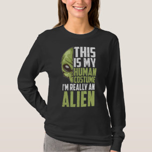 Camiseta Sci Fi Alien Extraterrestrial Costume Humano Alien