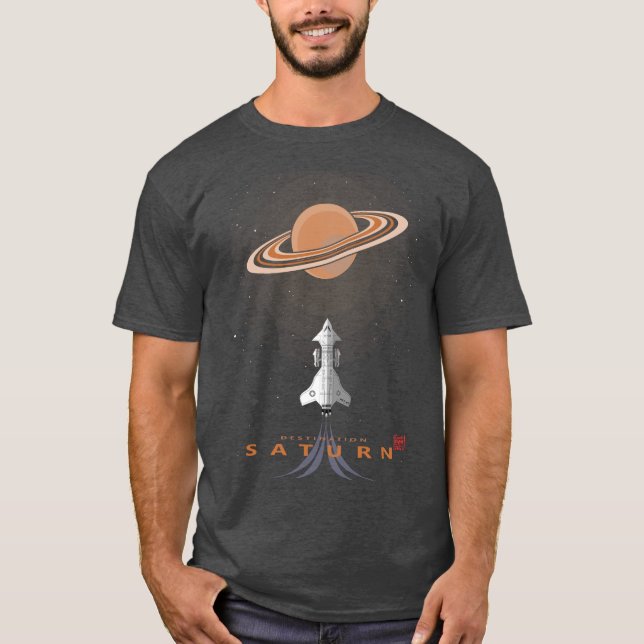 Camiseta Sci Fi Destination Saturn (Anverso)