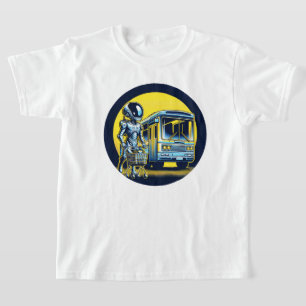 Camiseta Sci-Fi en la vida diaria - Gracioso Alien y Robot