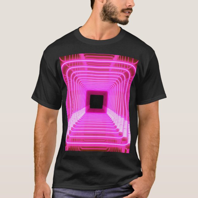 Camiseta Sci-Fi Retro 3D: Ilustracion De Arte Pop (Anverso)