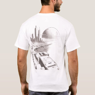 Camiseta Sci-Fi Trasladando el Universo 01 D Atrás