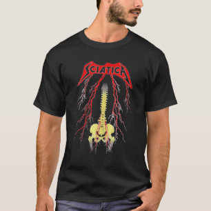 Camiseta Sciatica Skeleton Metalizado