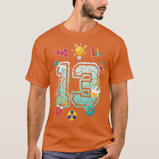 Camiseta Science 13 Year Old Birthday School Party Scientif