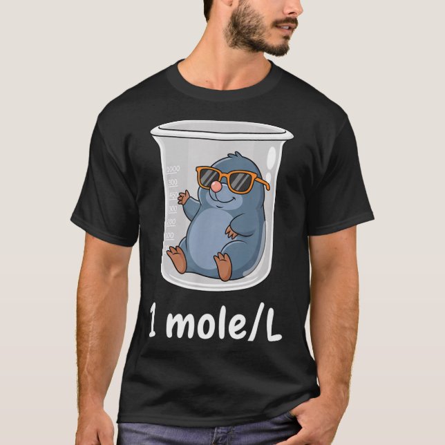 Camiseta Science &amp; Technology Funny Chemistry 1 Mole L  (Anverso)