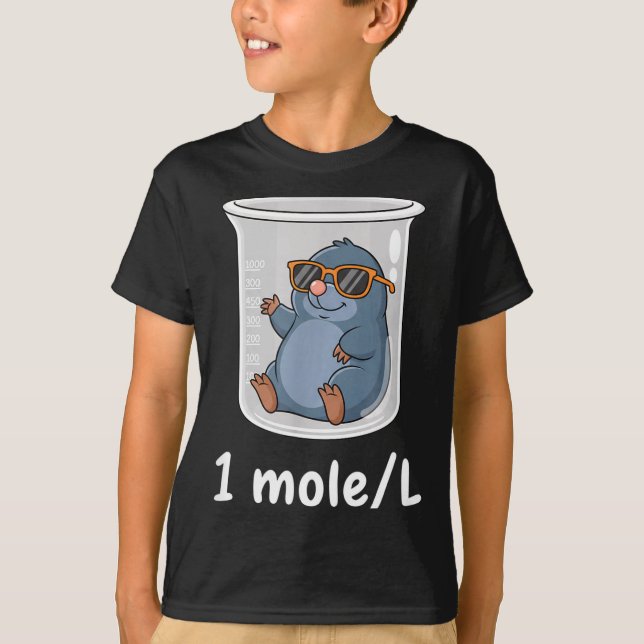 Camiseta Science &amp; Technology Funny Chemistry 1 Mole L  (Anverso)