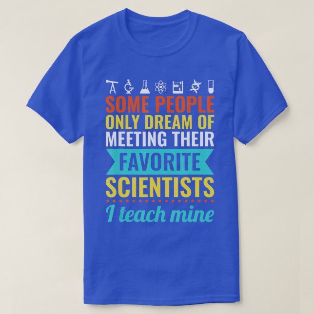 Camiseta SCIENCE CADA UNO DA a cada biología Química Física (Diseño del anverso)
