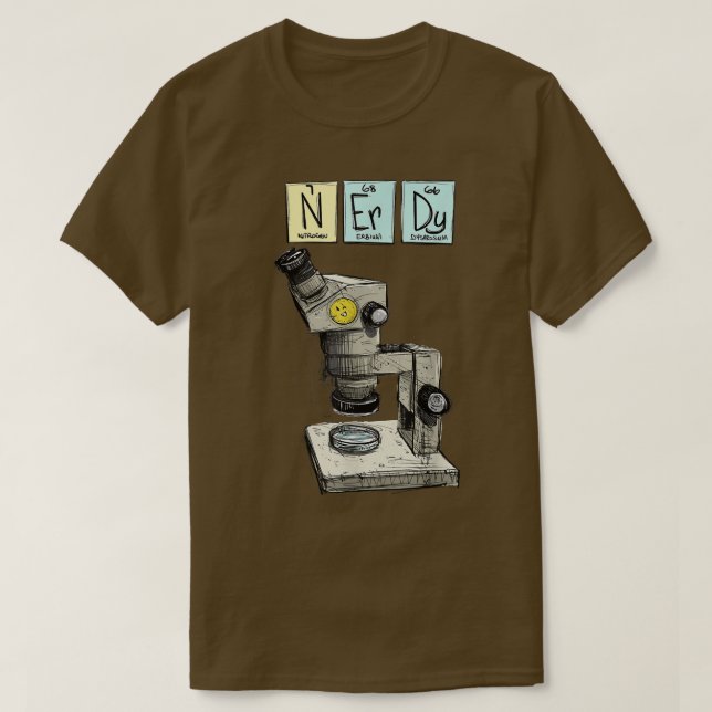 Camiseta Science is Cool, Science, Nerd, Nerdy, Microscope  (Diseño del anverso)