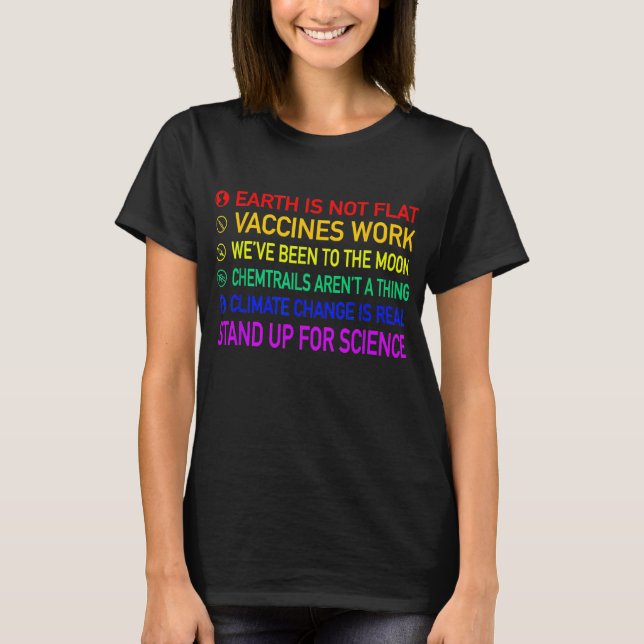 Camiseta Science Is Real 8 Billion Trees  (Anverso)