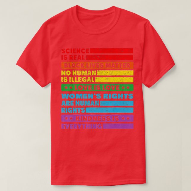 Camiseta Science is Real Black Lives Matter Pride Month (35 (Diseño del anverso)