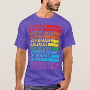 Camiseta Science is Real Black Lives Matter Pride Month (36