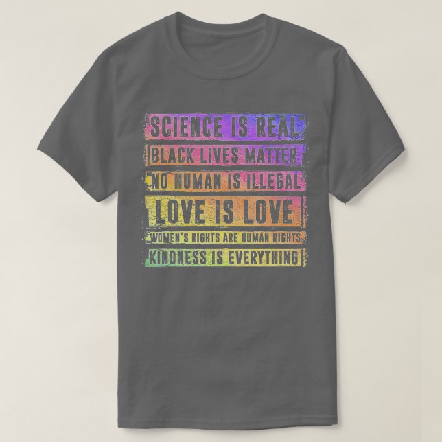 Camiseta Science is Real Black Lives Matter Pride Month (48 (Diseño del anverso)
