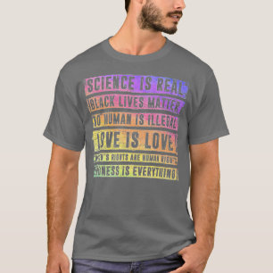 Camiseta Science is Real Black Lives Matter Pride Month (48