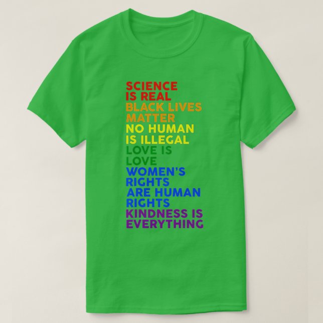 Camiseta Science is Real Black Lives Matter Pride Month  (9 (Diseño del anverso)