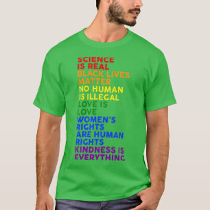 Camiseta Science is Real Black Lives Matter Pride Month (9